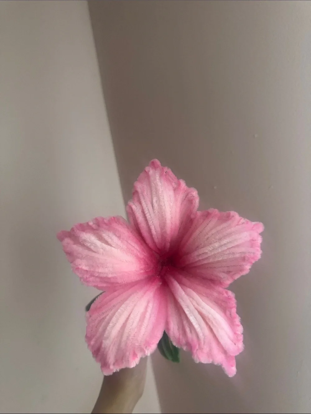 Pink Decorative Artificial Flower Stem - Home Accents (Hibiscus)